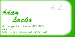 adam lacko business card